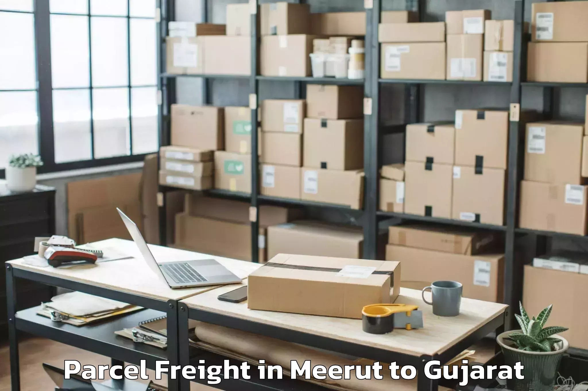 Hassle-Free Meerut to Vadnagar Parcel Freight